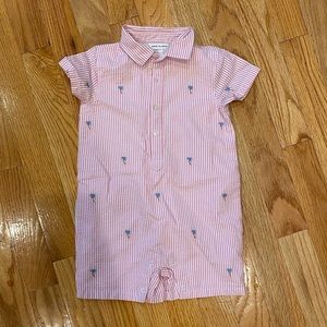 Janie and Jack Seersucker Onesie - 12-18M NWOT